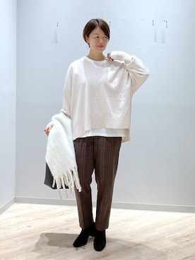 「アイテム（シューズ）」を使った、miinoさん（レディース・152cm・40代）の秋コーディネート