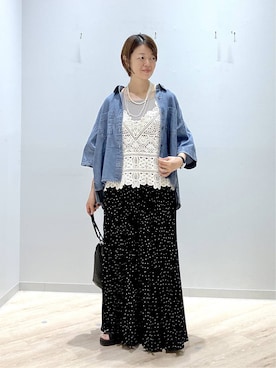 「GLOBAL WORK（グローバルワーク）のアイテム」を使った、miinoさん（レディース・152cm）の夏コーディネート