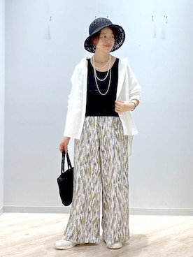 「GLOBAL WORK（グローバルワーク）のアイテム（帽子）」を使った、miinoさん（レディース・152cm）の春コーディネート