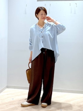 「アイテム（タンクトップ）」を使った、miinoさん（レディース・152cm・40代）の秋コーディネート