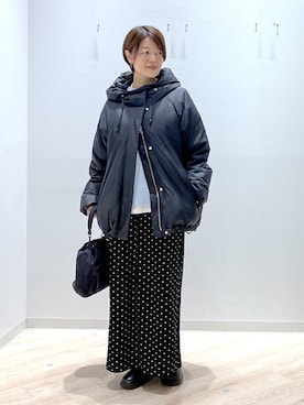 「アイテム（スカート）」を使った、miinoさん（レディース・152cm・40代）の秋コーディネート