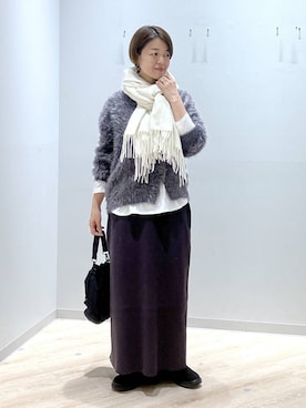 「アイテム（ワンピース/ドレス）」を使った、miinoさん（レディース・152cm・40代）の冬コーディネート