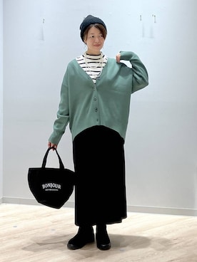 「アイテム（ニット/セーター）」を使った、miinoさん（レディース・152cm・40代）の秋コーディネート