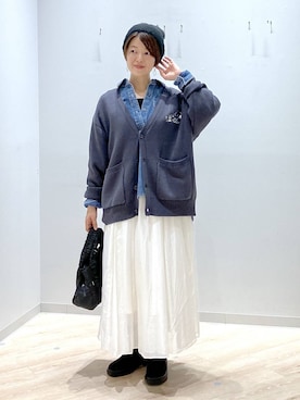 「アイテム（帽子）」を使った、miinoさん（レディース・152cm・40代）の秋コーディネート
