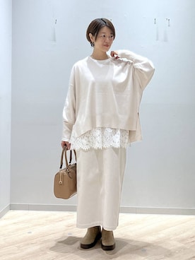 「アイテム（ブーツ）」を使った、miinoさん（レディース・152cm・40代）の冬コーディネート