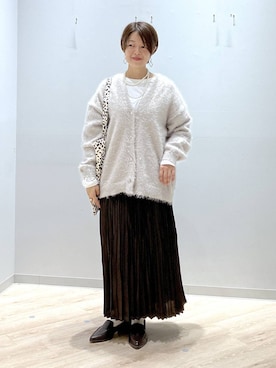 「アイテム（パンプス）」を使った、miinoさん（レディース・152cm・40代）の秋コーディネート