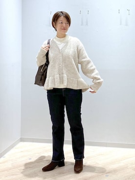 「アイテム（バッグ）」を使った、miinoさん（レディース・152cm・40代）の秋コーディネート