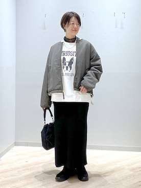 「アイテム（アクセサリー）」を使った、miinoさん（レディース・152cm・40代）の秋コーディネート