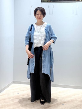 「アイテム（ワンピース/ドレス）」を使った、miinoさん（レディース・152cm・40代）の夏コーディネート