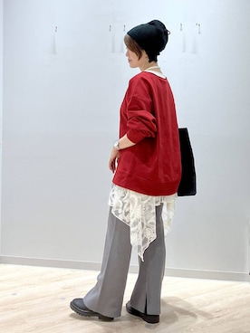 「アイテム（その他トップス）」を使った、miinoさん（レディース・152cm・40代）の秋コーディネート