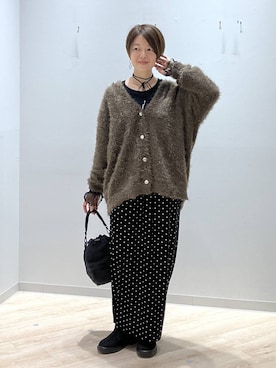 「アイテム（チョーカー）」を使った、miinoさん（レディース・152cm・40代）の秋コーディネート