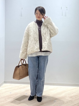 「アイテム（ニット/セーター）」を使った、miinoさん（レディース・152cm・40代）の秋コーディネート