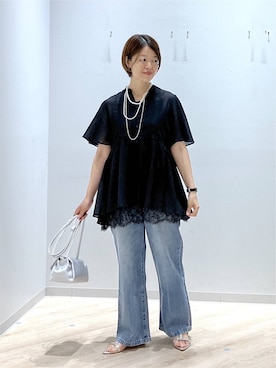 「GLOBAL WORK（グローバルワーク）のアイテム」を使った、miinoさん（レディース・152cm）の夏コーディネート