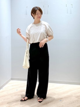 「ウツクシルエット_GLOBAL WORK」｜miinoさん（レディース・152cm）の夏コーディネート
