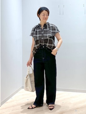 「アイテム（サンダル）」を使った、miinoさん（レディース・152cm・40代）の夏コーディネート