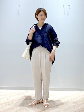 「GLOBAL WORK（グローバルワーク）のアイテム（アクセサリー）」を使った、miinoさん（レディース・152cm）の夏コーディネート