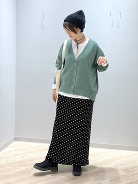 「アイテム（チョーカー）」を使った、miinoさん（レディース・152cm・40代）の秋コーディネート