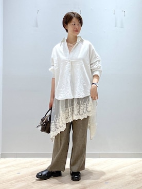 「GLOBAL WORK（グローバルワーク）のアイテム（シューズ）」を使った、miinoさん（レディース・152cm）の春コーディネート