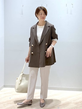 「アイテム（シューズ）」を使った、miinoさん（レディース・152cm・40代）の秋コーディネート