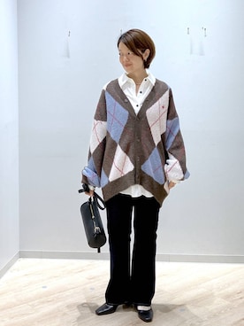 「GLOBAL WORK（グローバルワーク）のアイテム（パンプス）」を使った、miinoさん（レディース・152cm）の秋コーディネート