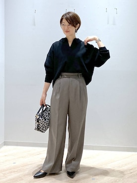 「アイテム（シューズ）」を使った、miinoさん（レディース・152cm・40代）の秋コーディネート