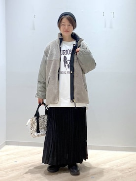 「アイテム（スウェット）」を使った、miinoさん（レディース・152cm・40代）の秋コーディネート