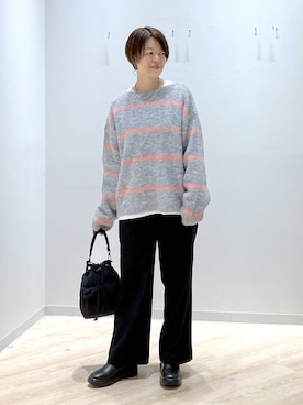 「GLOBAL WORK（グローバルワーク）のアイテム」を使った、miinoさん（レディース・152cm・40代）の秋コーディネート