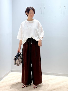 「アイテム（タンクトップ）」を使った、miinoさん（レディース・152cm・40代）の夏コーディネート