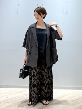 「GLOBAL WORK（グローバルワーク）のアイテム（パンツ）」を使った、miinoさん（レディース・152cm）の夏コーディネート