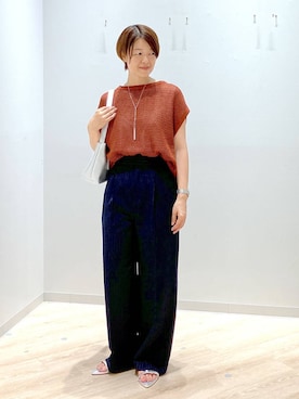 「アイテム（ネックレス）」を使った、miinoさん（レディース・152cm・40代）の夏コーディネート