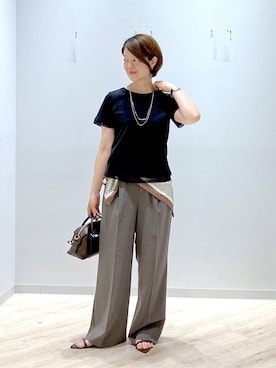 「GLOBAL WORK（グローバルワーク）のアイテム」を使った、miinoさん（レディース・152cm）の夏コーディネート