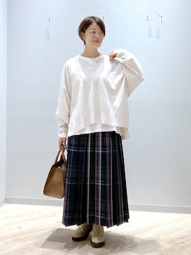 「GLOBAL WORK（グローバルワーク）のアイテム」を使った、miinoさん（レディース・152cm・40代）の秋コーディネート