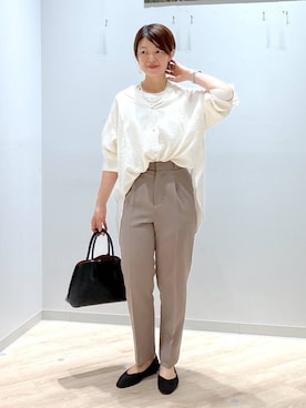 「アイテム（タンクトップ）」を使った、miinoさん（レディース・152cm・40代）の秋コーディネート