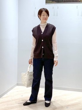 「アイテム（パンプス）」を使った、miinoさん（レディース・152cm・40代）の秋コーディネート