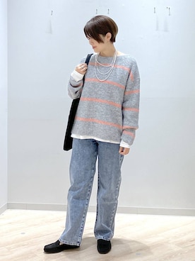 「アイテム（アクセサリー）」を使った、miinoさん（レディース・152cm・40代）の秋コーディネート