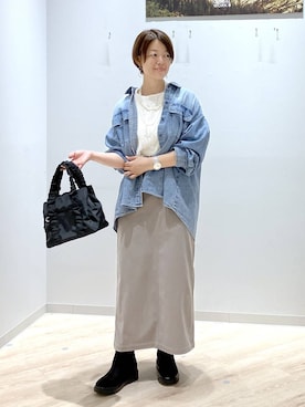 「アイテム（アクセサリー）」を使った、miinoさん（レディース・152cm・40代）の秋コーディネート