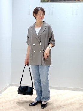 「アイテム（タンクトップ）」を使った、miinoさん（レディース・152cm・40代）の秋コーディネート