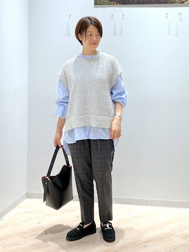 「アイテム（シューズ）」を使った、miinoさん（レディース・152cm・40代）の秋コーディネート