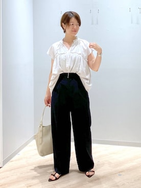 「アイテム（シャツ/ブラウス）」を使った、miinoさん（レディース・152cm・40代）の夏コーディネート