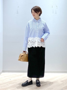 「GLOBAL WORK（グローバルワーク）のアイテム（シューズ）」を使った、miinoさん（レディース・152cm）の春コーディネート