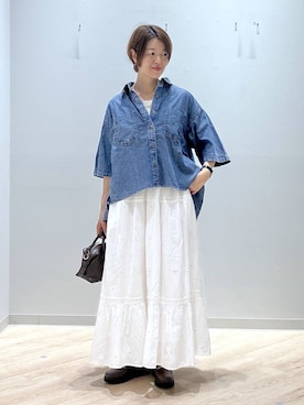 「GLOBAL WORK（グローバルワーク）のアイテム（シューズ）」を使った、miinoさん（レディース・152cm）の春コーディネート