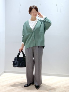 「アイテム（パンプス）」を使った、miinoさん（レディース・152cm・40代）の秋コーディネート