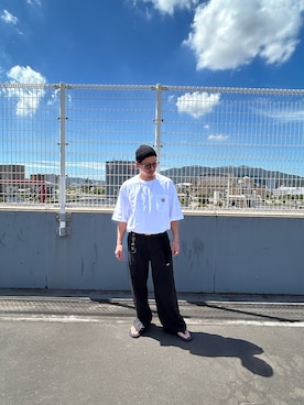 「LAKOLE（ラコレ）のアイテム」を使った、ysk.さん（メンズ・170cm）の夏コーディネート