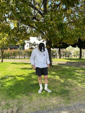 「アイテム（スリッポン）」を使った、ysk.さん（メンズ・170cm）の秋コーディネート