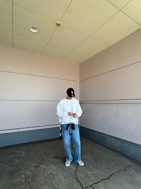 「アイテム（スリッポン）」を使った、ysk.さん（メンズ・170cm）の秋コーディネート