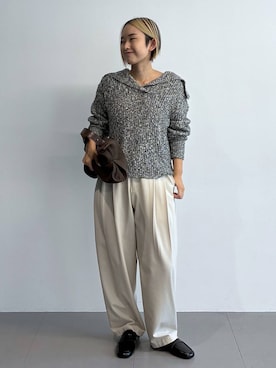「MOHI（モヒ）のアイテム」を使った、babyloneyuumiさん（レディース・158cm）の秋コーディネート