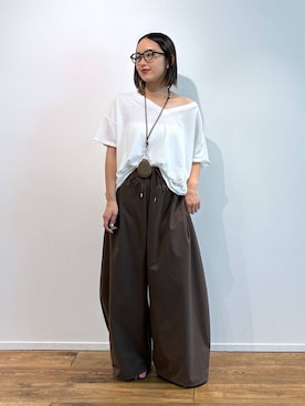 「MOHI（モヒ）のアイテム」を使った、babyloneyuumiさん（レディース・158cm）の夏コーディネート