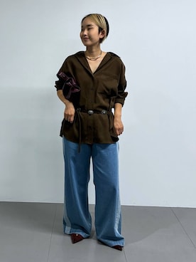「HENRI EN VARGO（ヘンリエンヴァーゴ）のアイテム」を使った、babyloneyuumiさん（レディース・158cm）の秋コーディネート