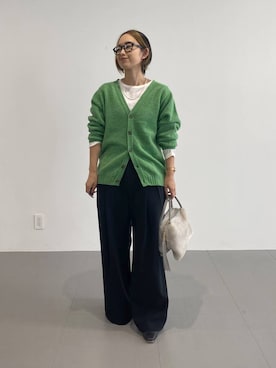 「アイテム（ネックレス、グレー系）」を使った、babyloneyuumiさん（レディース・158cm）の秋コーディネート