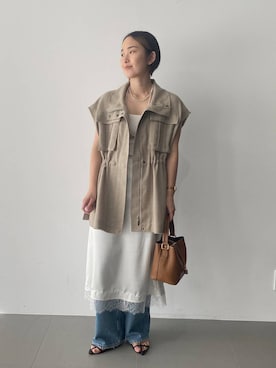 「upperhights（アッパーハイツ）のアイテム」を使った、babyloneyuumiさん（レディース・158cm）の春コーディネート